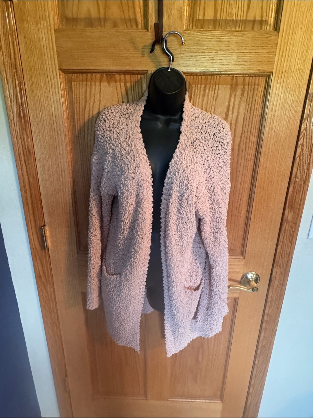 Cozy Blush Open-Front Women’s Cardigan Sweater